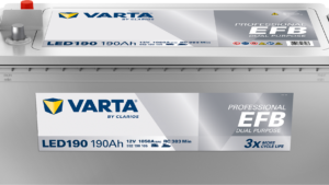 0304bbfd-b6a3-43f5-8d30-345e37530794.png VARTA Fritidsbatteri EFB Batteri 12V 190AH 1050CCA (513x223x190/223mm) +venstre LED190